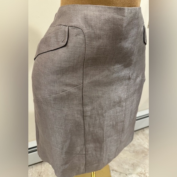 Nie & Toe Metallic Taupe Color.Lined. Zipper Closure In The Back. Sz 14. - Picture 2 of 12
